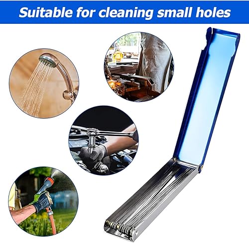 Miniatura 3 de BELOMI Kit de herramientas de limpieza de carburador, limpiador de carburador de carbón para quitar, limpiador de punta de antorcha, juego de