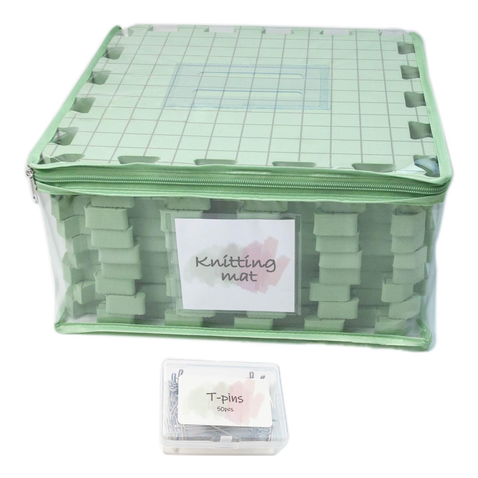 Qaonsciug 9 Pieces Crochet Blocking Board Knitting Blocking Mats Thick Grids Board Crochet Accessories Craft Enthusiasts