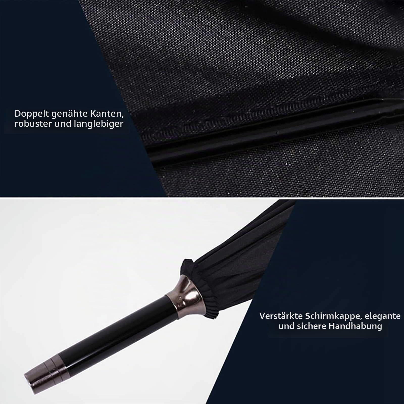 Selbstverteidigung Regenschirm Luxus Umbrella UnzerstöRbar Einfach 68cm Sicherheit Robust Langlebig SpazierstöCke Regenschirm Windschutz Rippen Exquisit (D)