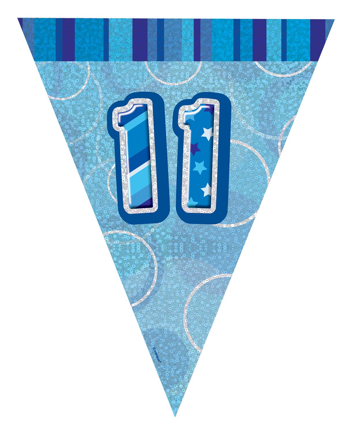 Unique Party 92068 - 9ft Foil Glitz Pink Happy 80th Birthday Banner — view 149
