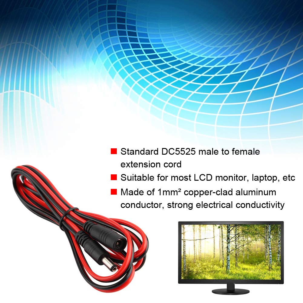 Câble Répartiteur DC 5,5 X 2,1 Mm, Femelle Vers Mâle, Blanc