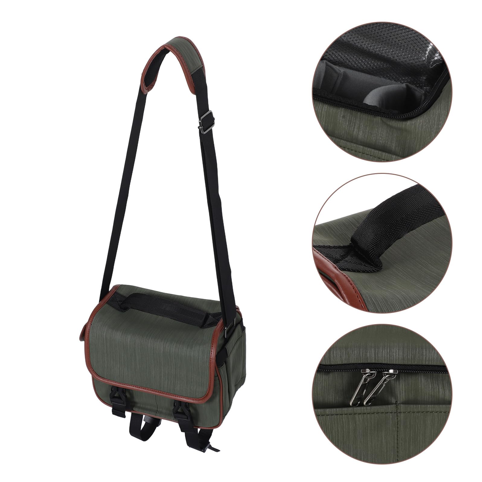 PLAFOPE Borsa per Fotocamera Dslr e Mirrorless in Nylon, Compatta | Tracolla e Maniglia, Scomparti Interni Scientifici, per Viaggio e Outdoor, Accesso Rapido e Protezione Completa