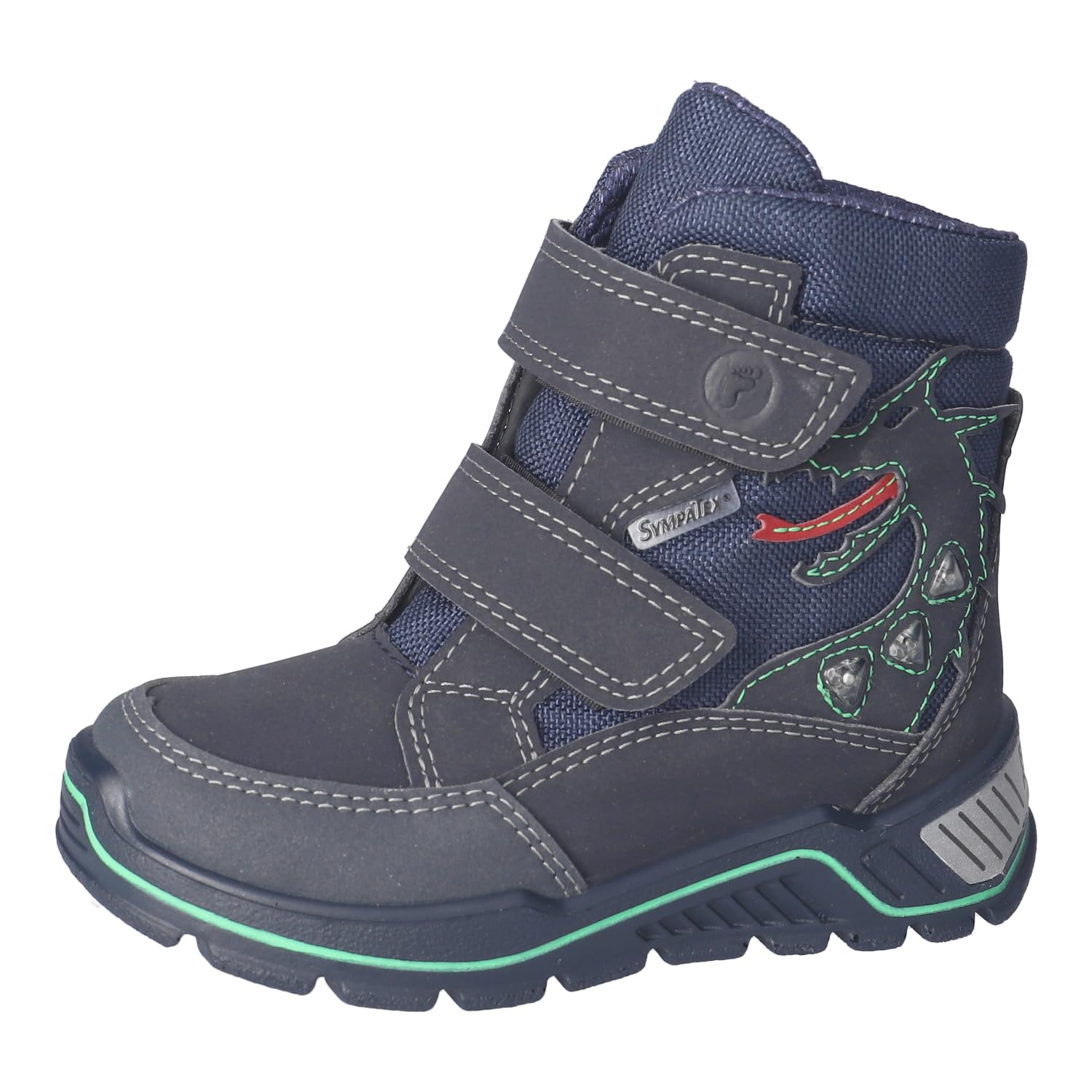 RICOSTA Jungen Stiefel GRISU, Kinder Boots, Weite: Weit, lose Einlage, Sympatex, Blinklicht