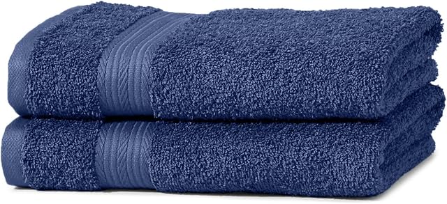 Amazon Basics AB Fade Resitant, 100% Cotton, Royal Blue, 2 Hand