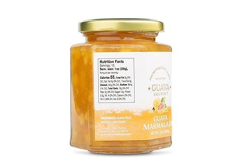 Miniatura 9 de Guava Gourmet Mermelada de guayaba (12 onzas, tarro), mermelada de guayaba tropical fresca, totalmente natural, sin OMG, vegana, sin gluten ni