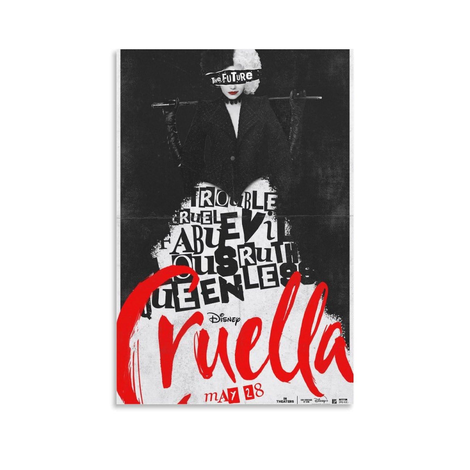 Amazon.co.jp: 映画ポスター Cruella (2024)クルエラ 印刷