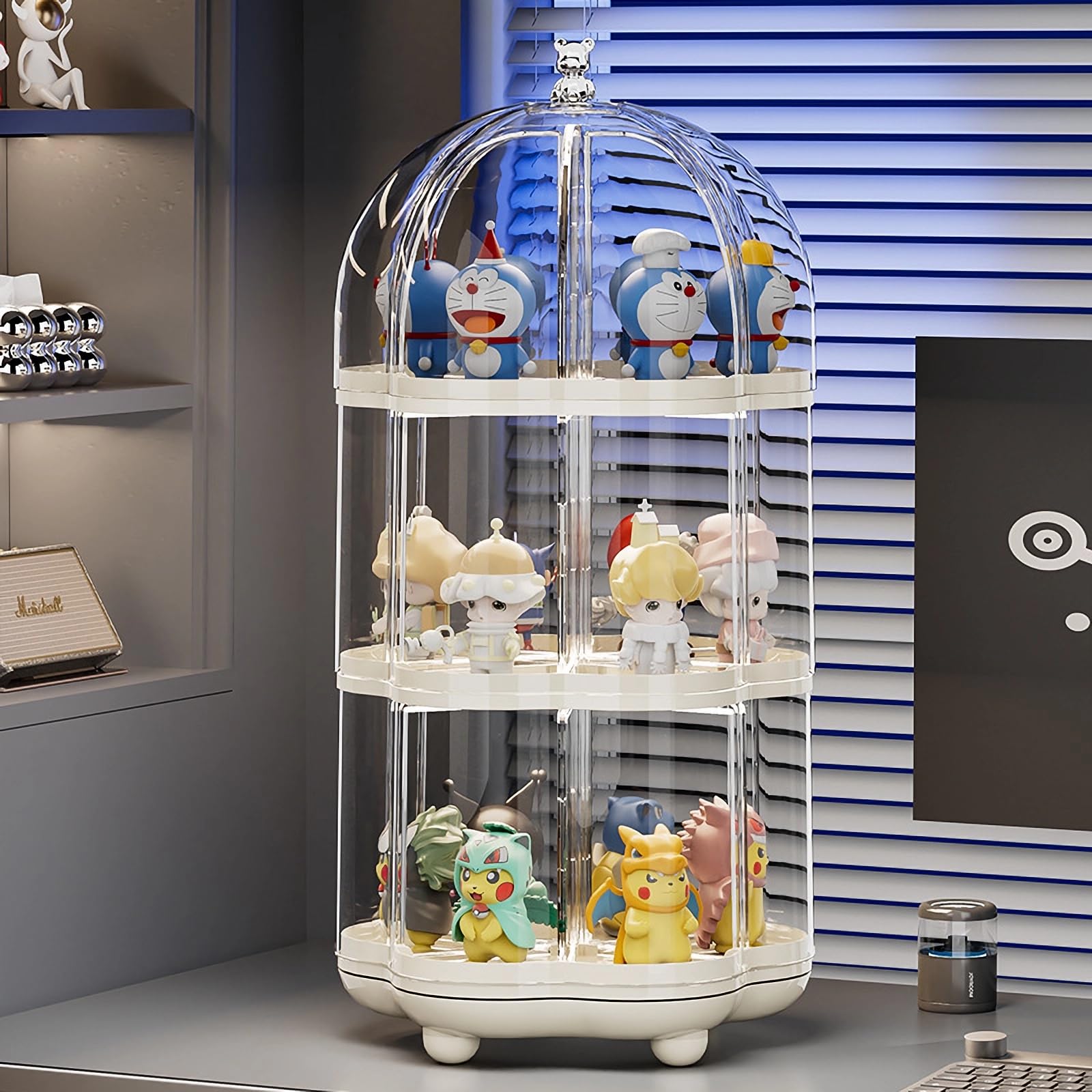 収納展示棚 防塵回転フィギュア収納ケース 透明ディスプレイボックス06 Amazon.co.jp: フィギュア ケース 回転ブラインドボックス