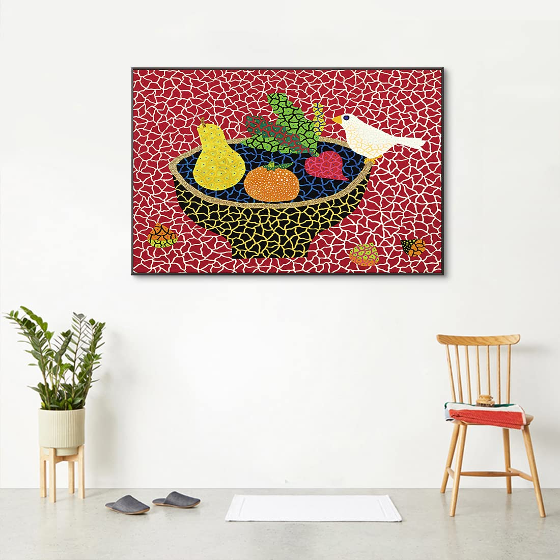 Amazon.co.jp: アートパネル 草間彌生 1枚 飾り絵 草間弥生 抽象