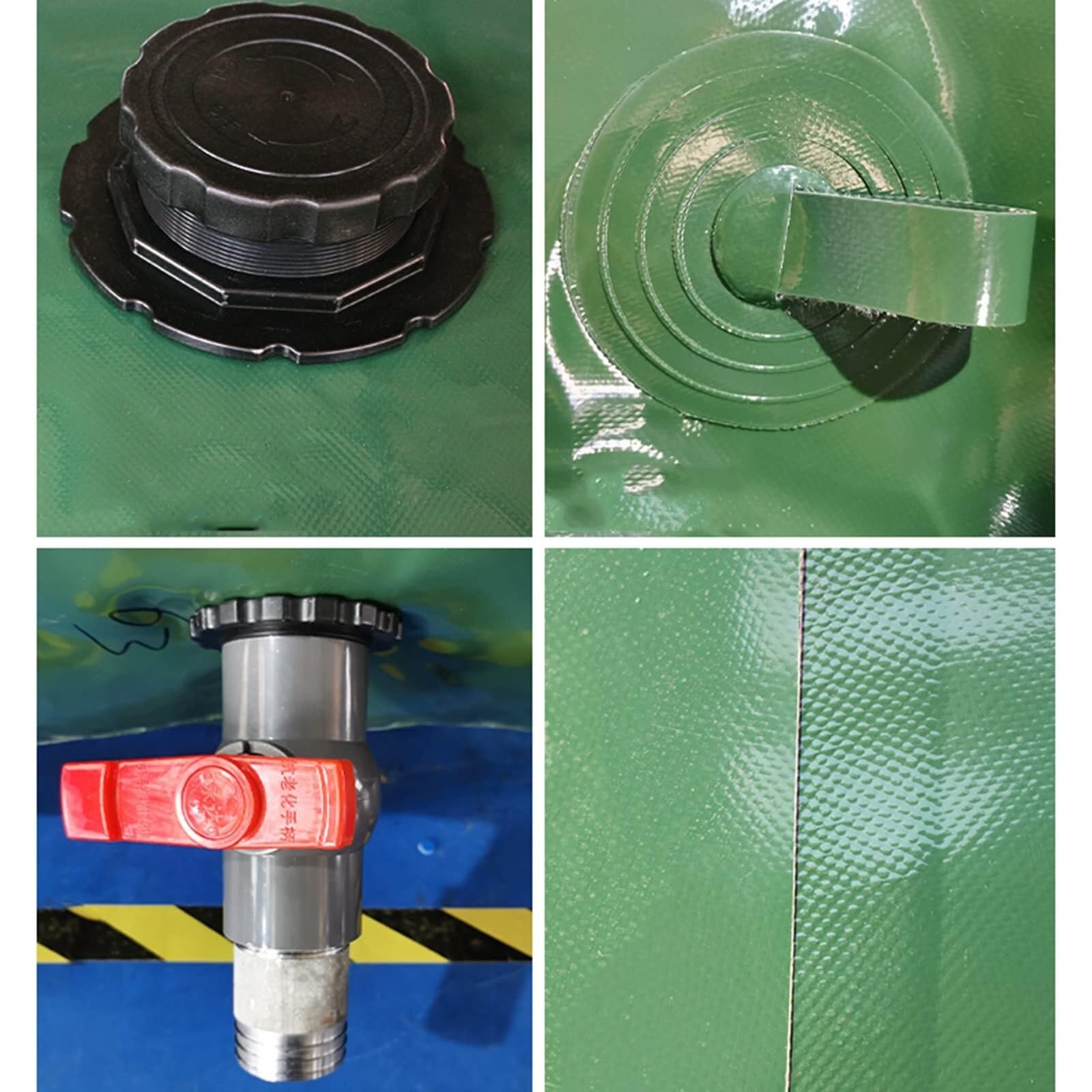 Depósito de Agua Flexible Bolsas Grandes de plástico for Almacenamiento Agua, Gruesas, Resistentes a la presión, con Grifo, for extinción Incendios Pre-Loading Bag for Bridges