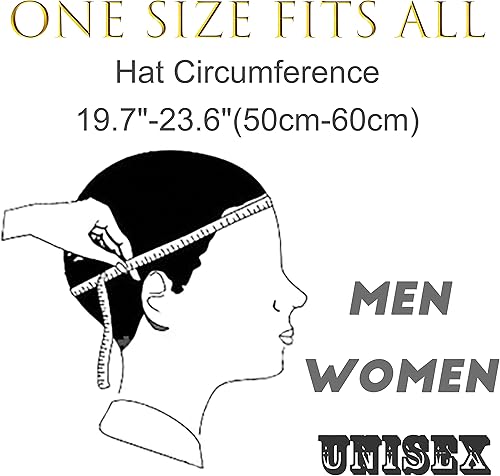 Miniatura 5 de HiRui Gorros de invierno para hombres y mujeres, gorro de punto con forro polar cálido y holgado