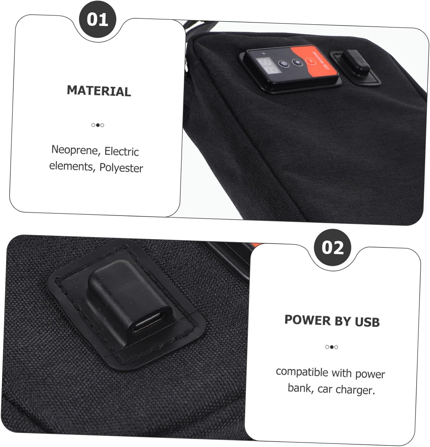 LIOOBO USB Charging Wipes Warmer Dispenser Portable Tissue Heater for Home and Outdoor Use Capacity Keeps Wipes Warm for Diaper Changes