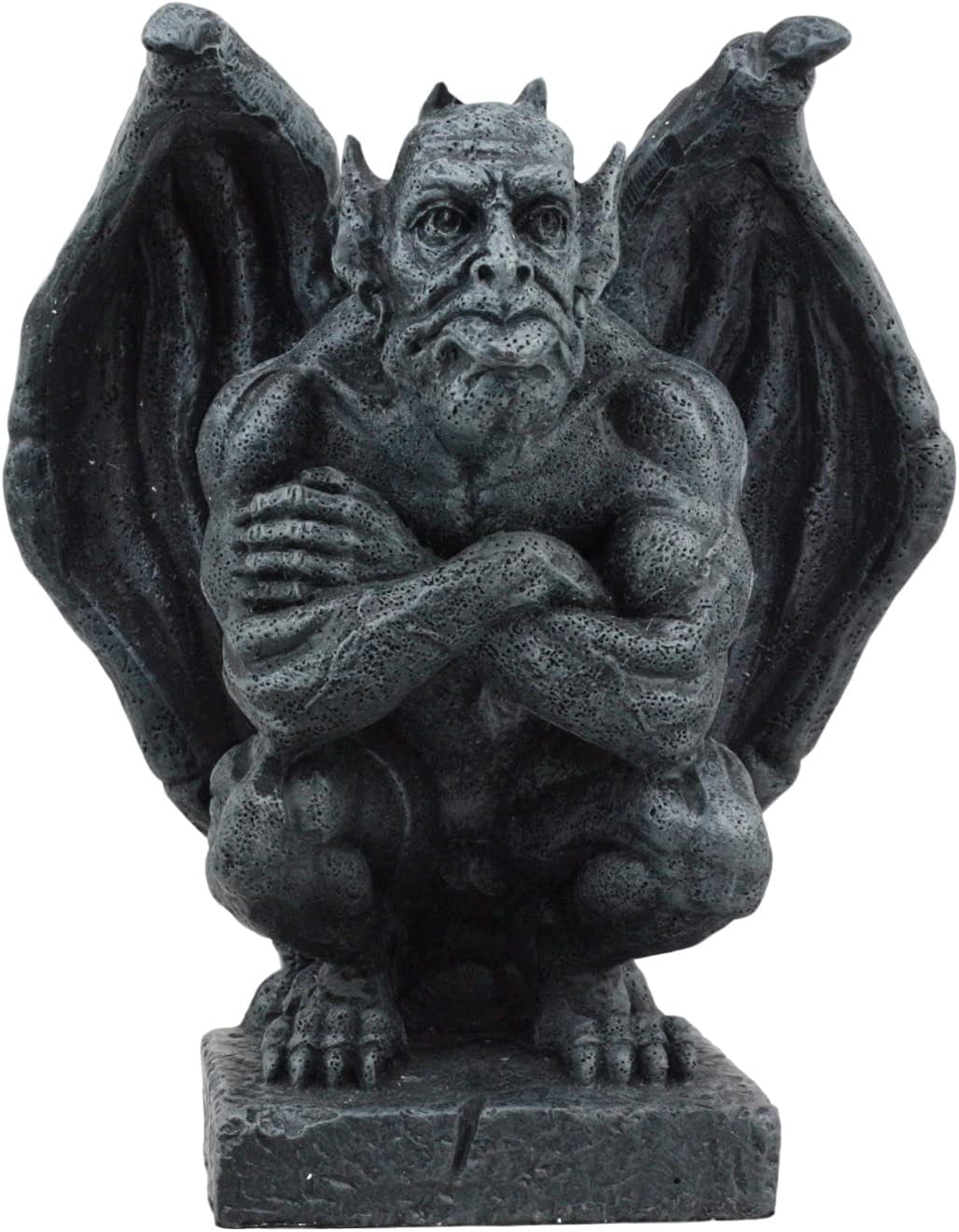 Ebros Winged Watchman Gothic Troll Gargoyle Statue Night Sentry Guardian Gargoyle Decorative Figurine 6.5" Tall