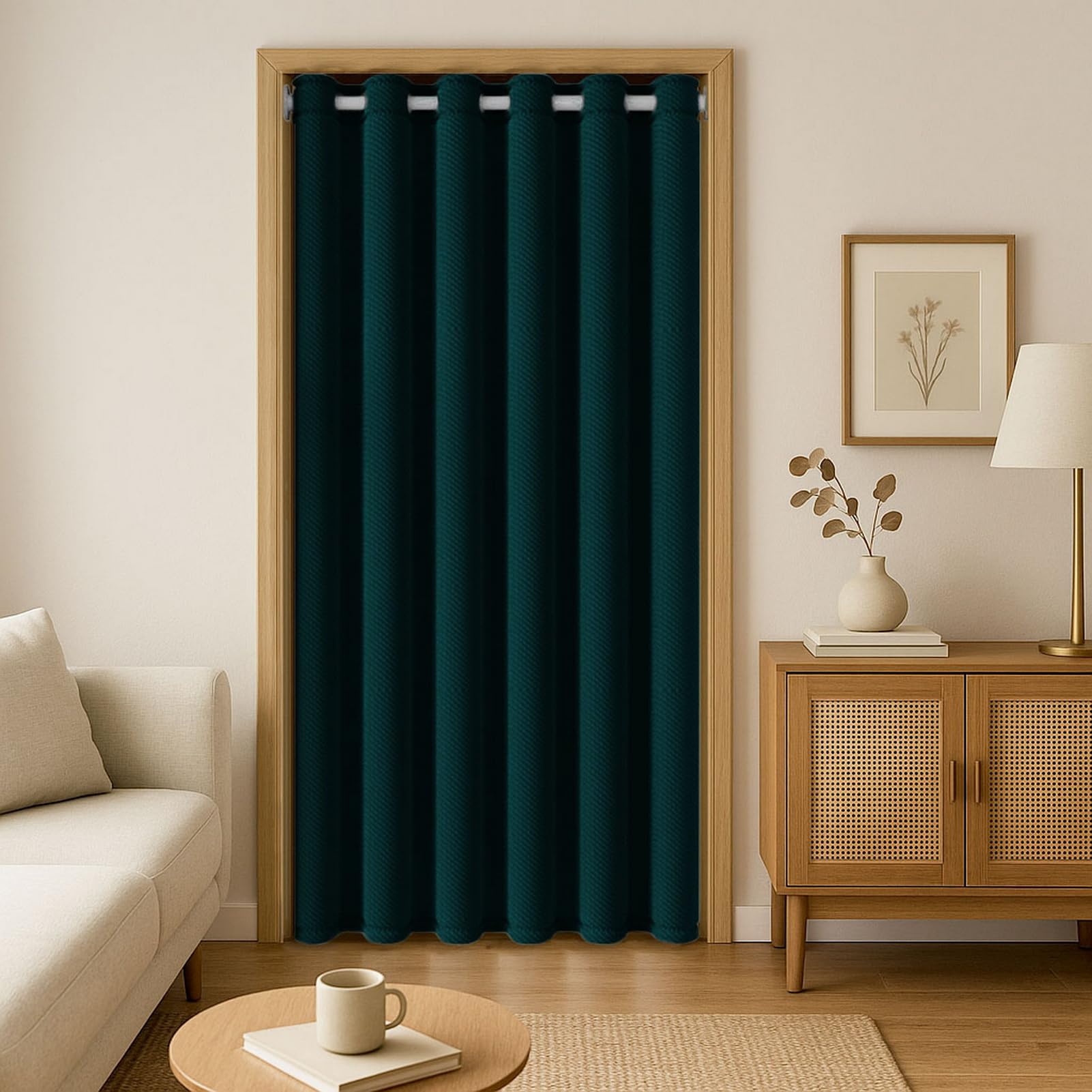 Tende termiche 100% oscuranti, resistenti, 360 g/m², insonorizzate e antivento, per porte del patio, protezione della privacy, isolanti, oscuranti, trattamenti per finestre