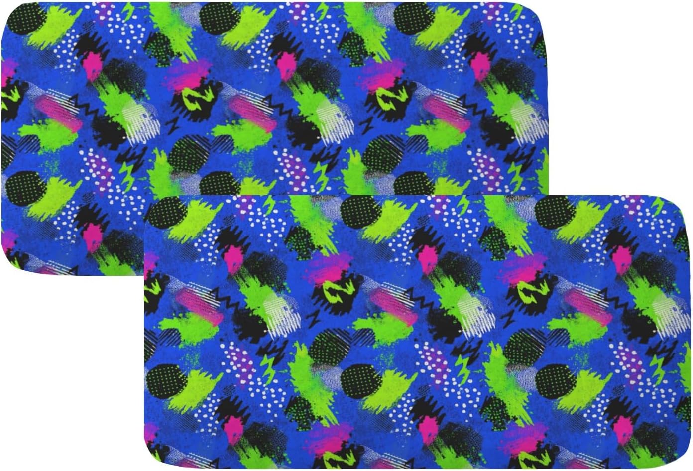 Neon Dash Motif Loveseat Covers Couch Covers for 2 Cushion Couch, 2-Piece Stretch Sofa Slipcovers Anti-Slip Washable Furniture Protectors for Dogs Pets
