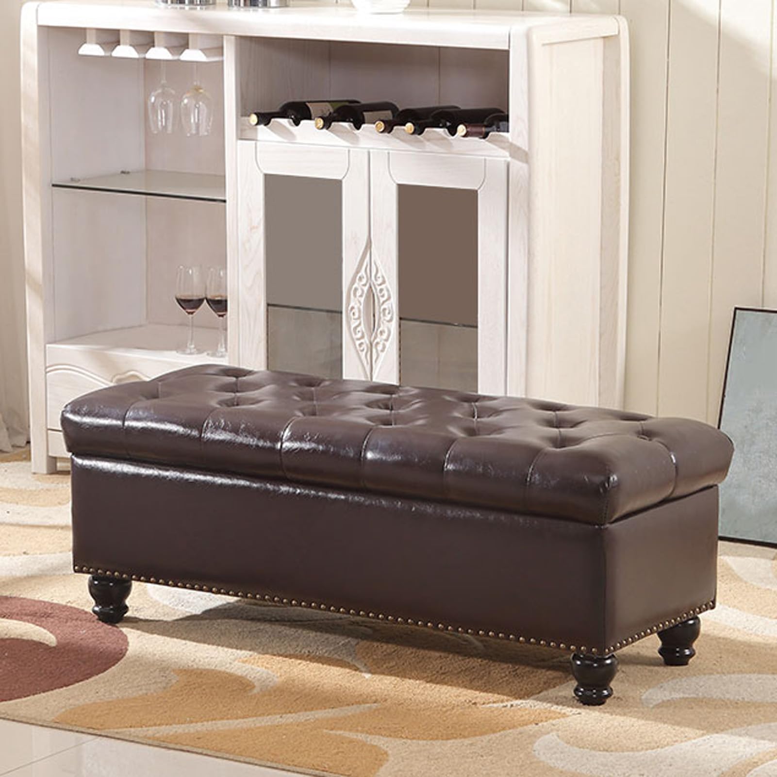 Commode à chaussures de qualité supérieure avec des pieds en bois