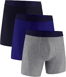 Under Armour Men's Performance Tech Boxerjock Brief Underwear, 6" Inseam, All-Day Comfort & Ultra-Soft, 3-Pack