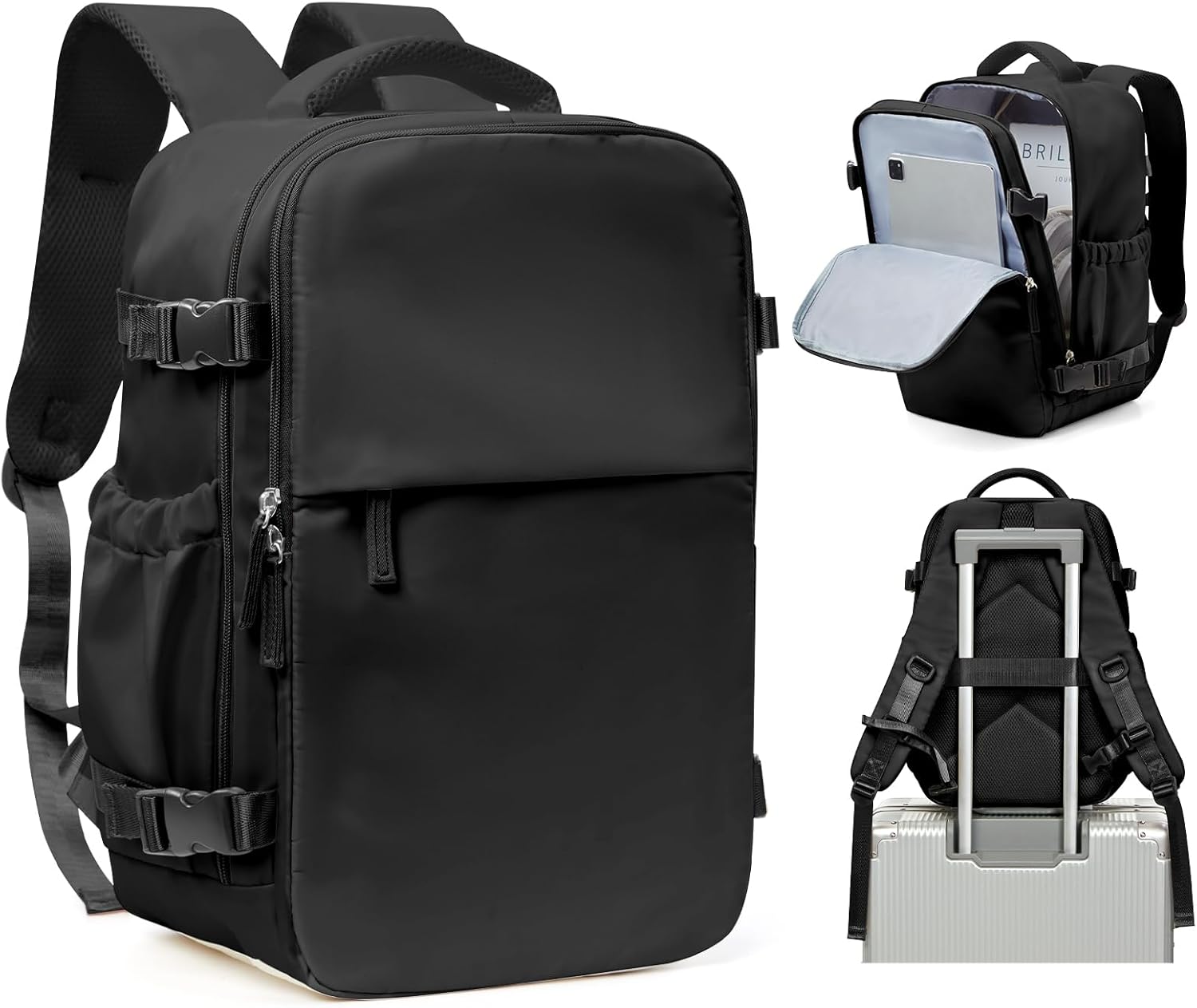 SZLX Zaino Ryanair 40 x 30 x 20 cm Zaino da viaggio con aspirapolvere 40 x 30 x 20 x 20 cm Wizzair 40 x 20 x 25 cm Borse da cabina per Easyjet 45 x 36 x 20 Donna con USB Adatto per computer da 14 pollici