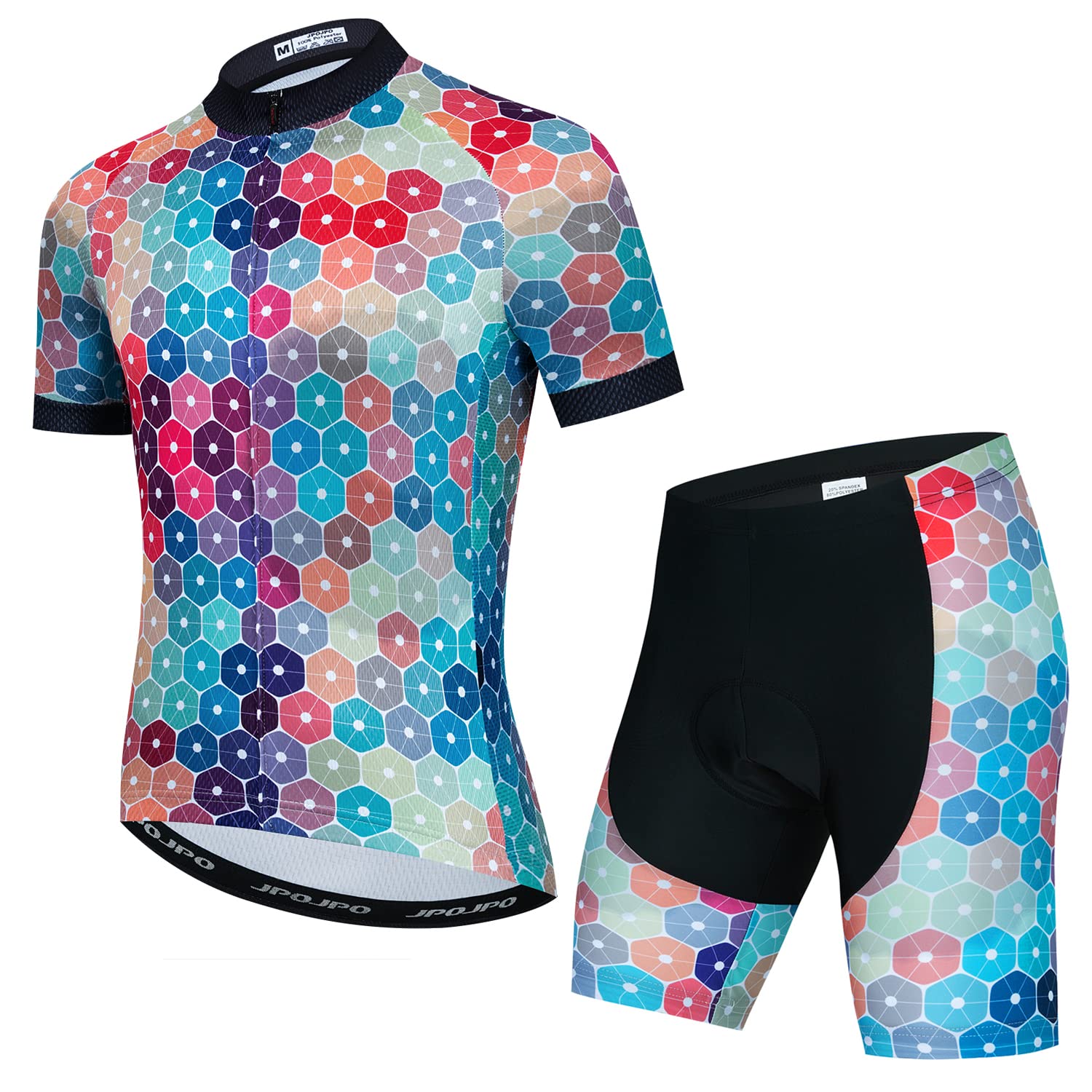 Conjunto deportivo de ciclismo + pantalones cortos acolchados 5D para hombre