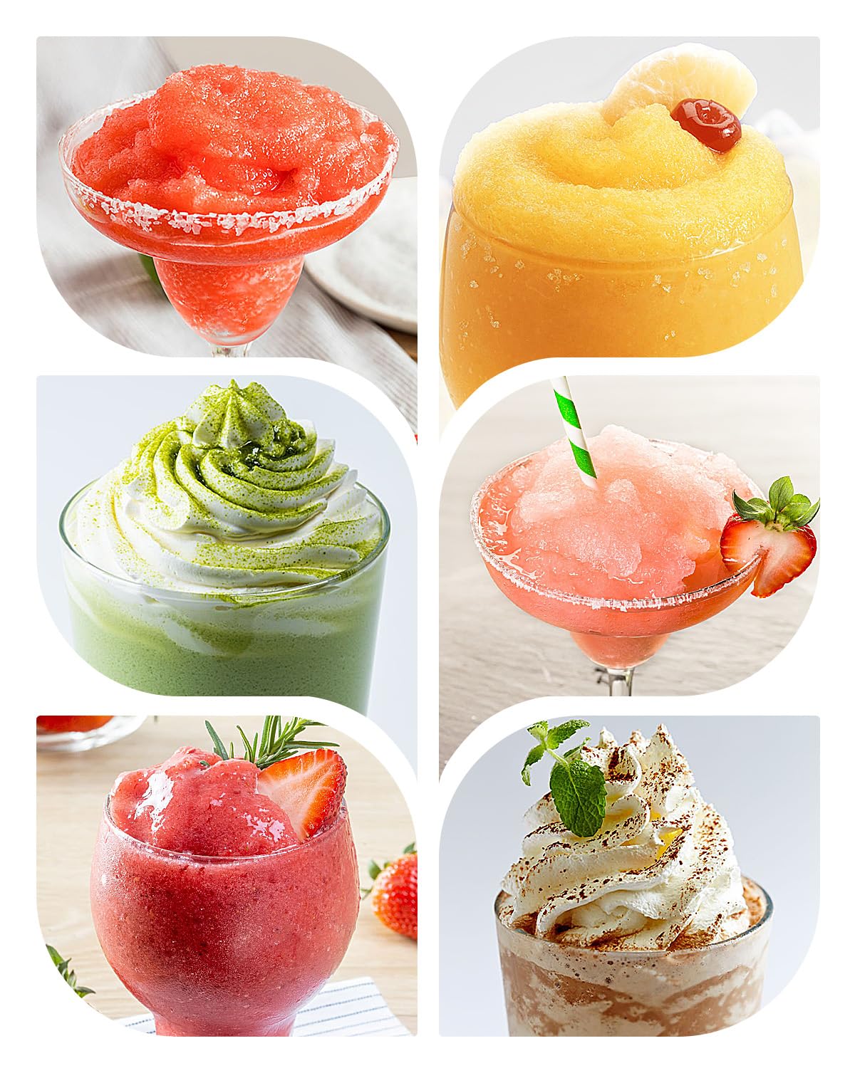 Slush Maschine INOVIVA, Slushie für Zuhause mit Selbstreinigung, 5 voreingestellte Modi, Slushies, Milchshakes, Frappés & gefrorene Cocktails(dunkel)