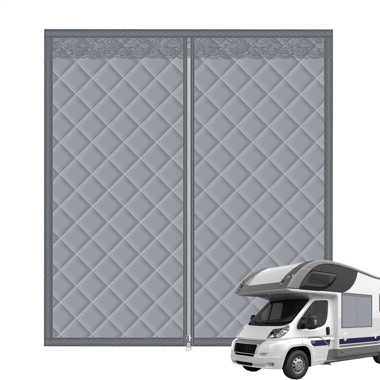 Cortinas térmicas opacas sin taladro para aislar del frío y calor el dormitorio