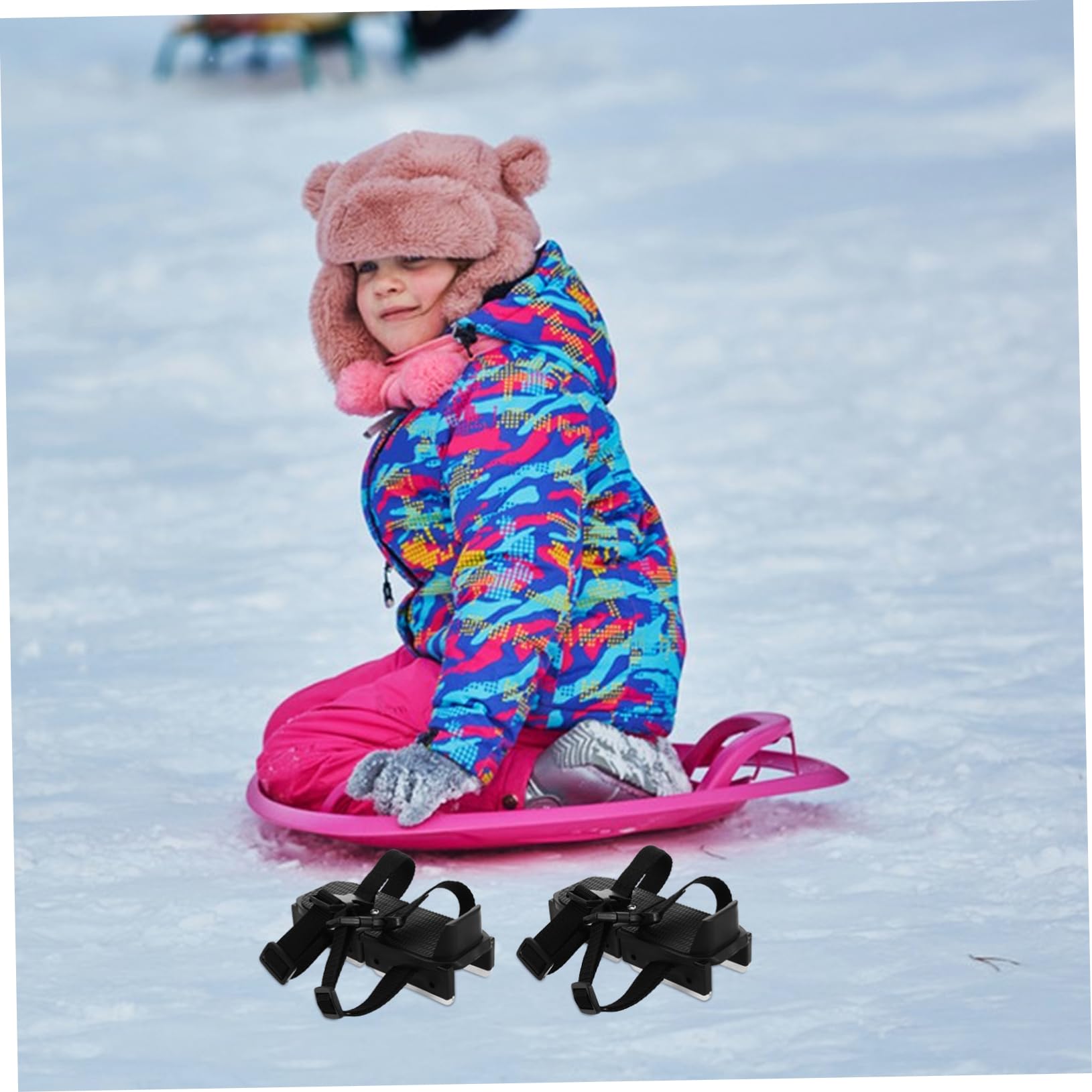 Patins à Glace Réglables pour Filles Débutantes, 1 Paire, Noir