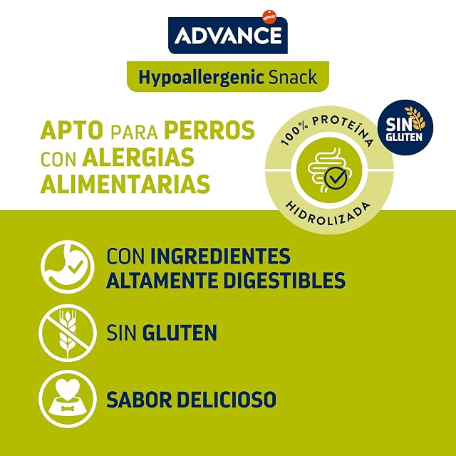 Foto 3 de 4 de ADVANCE Snacks Hypoallergenic - Galletas Para Perros - Pack De 7 x 150 g - Total 1,05 kg