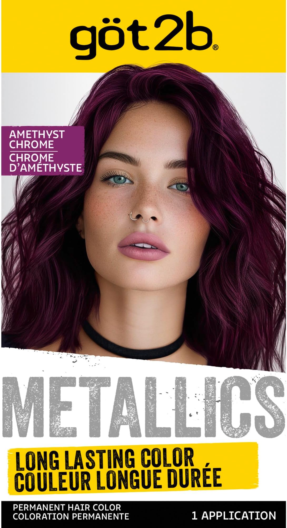 Metallic Permanent Hair Color - M69 Amethyst Chrome