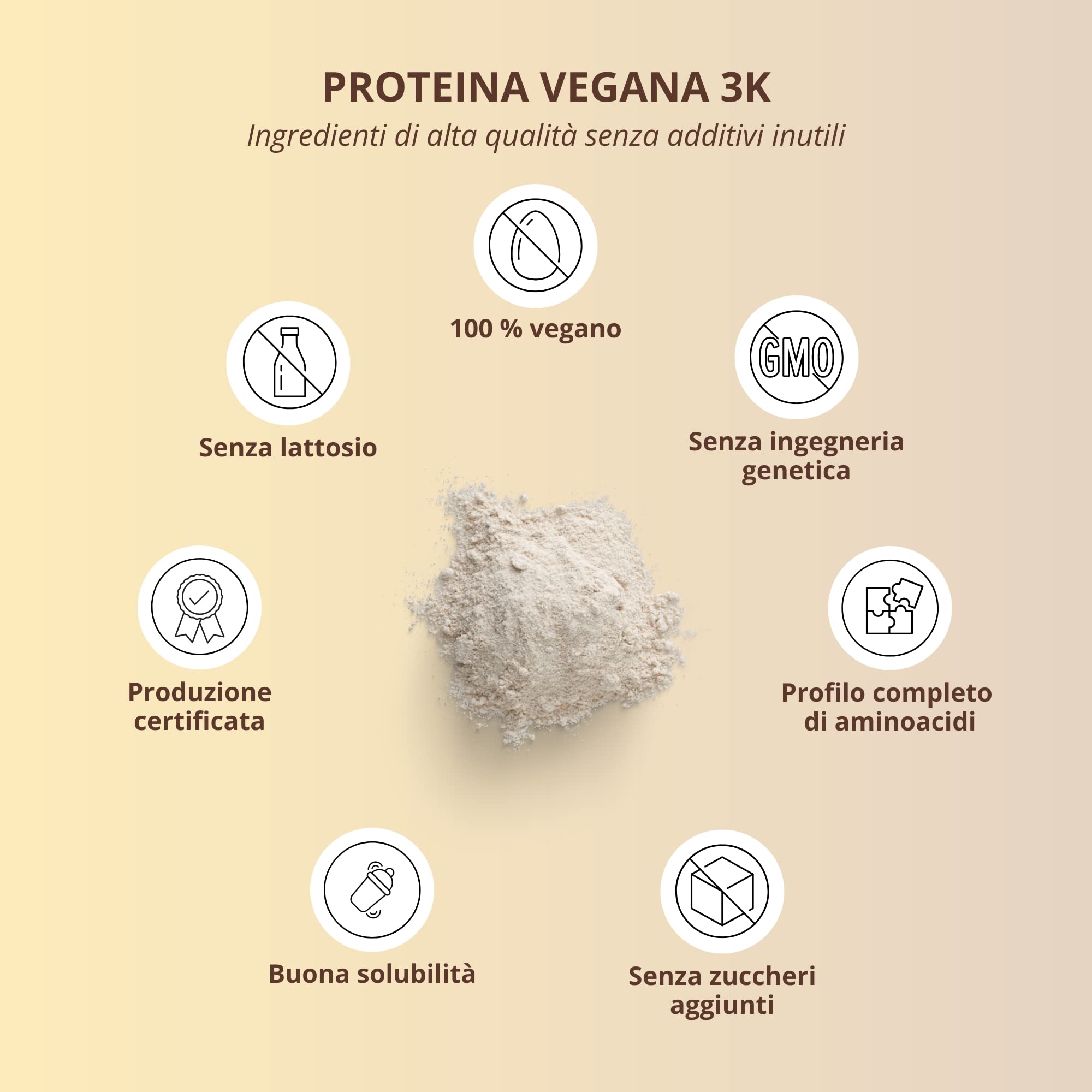 Nutri + Proteine Vegane in Polvere Vaniglia e Caramella Mou 1kg 80% di Proteina 3k a più Componenti Senza Lattosio Low Sugar 1000g