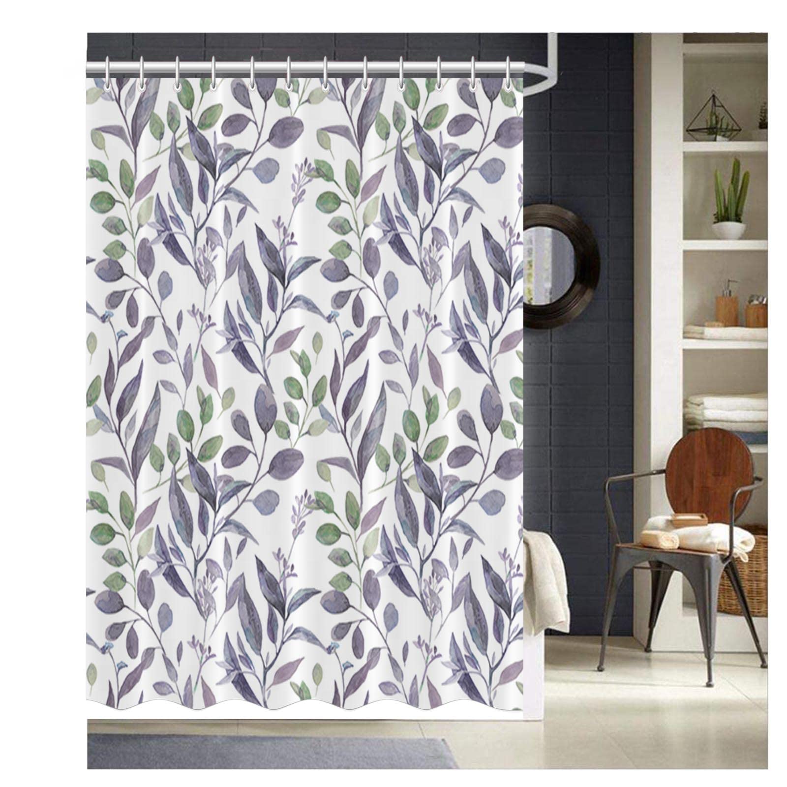 Purple And Green Shower Curtains