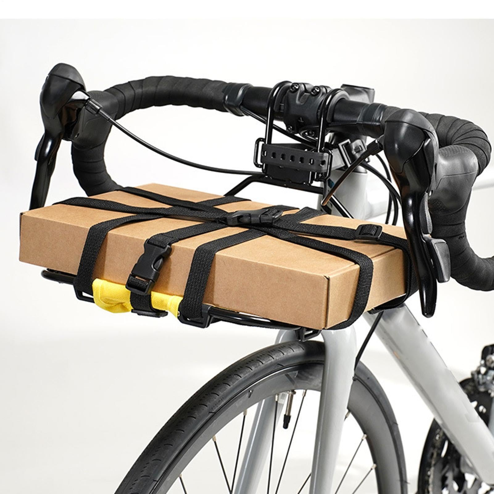 Fahrradgepäckhalter Abnehmbare Lenkerstütze | Fahrrad-Packtaschenträger Für Mountainbiking Dirt Cycling Cruiser Reise Aufbewahrung Korb Tasche Transport tägliches Pendeln