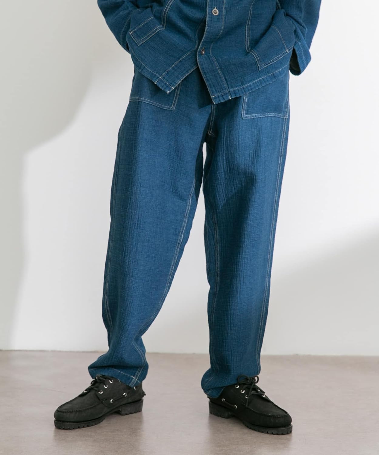 GAP 90s ブラック レザーパンツ ストレートフィット オールド