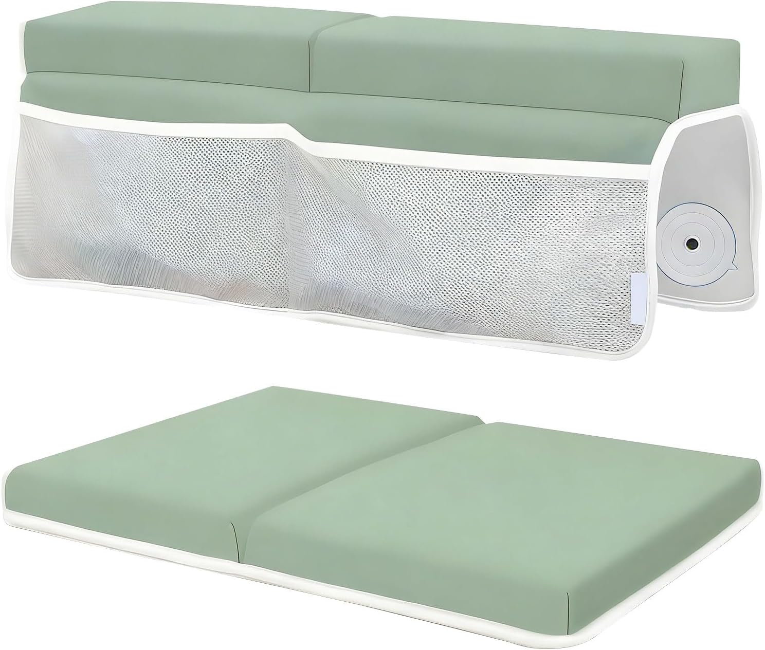 Bath Kneeling Pad Set Highlighting Memory Spume for Knee and Elbow Light Second Storage Pouches and Not Slip Plan