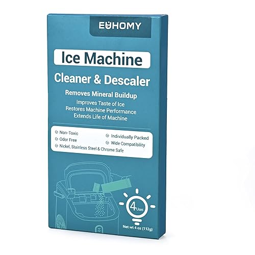 Miniatura 8 de EUHOMY Limpiador y descalcificador para máquina de hielo  4 usos y empaquetado individualmente  Limpiador de máquina de hielo con polvo