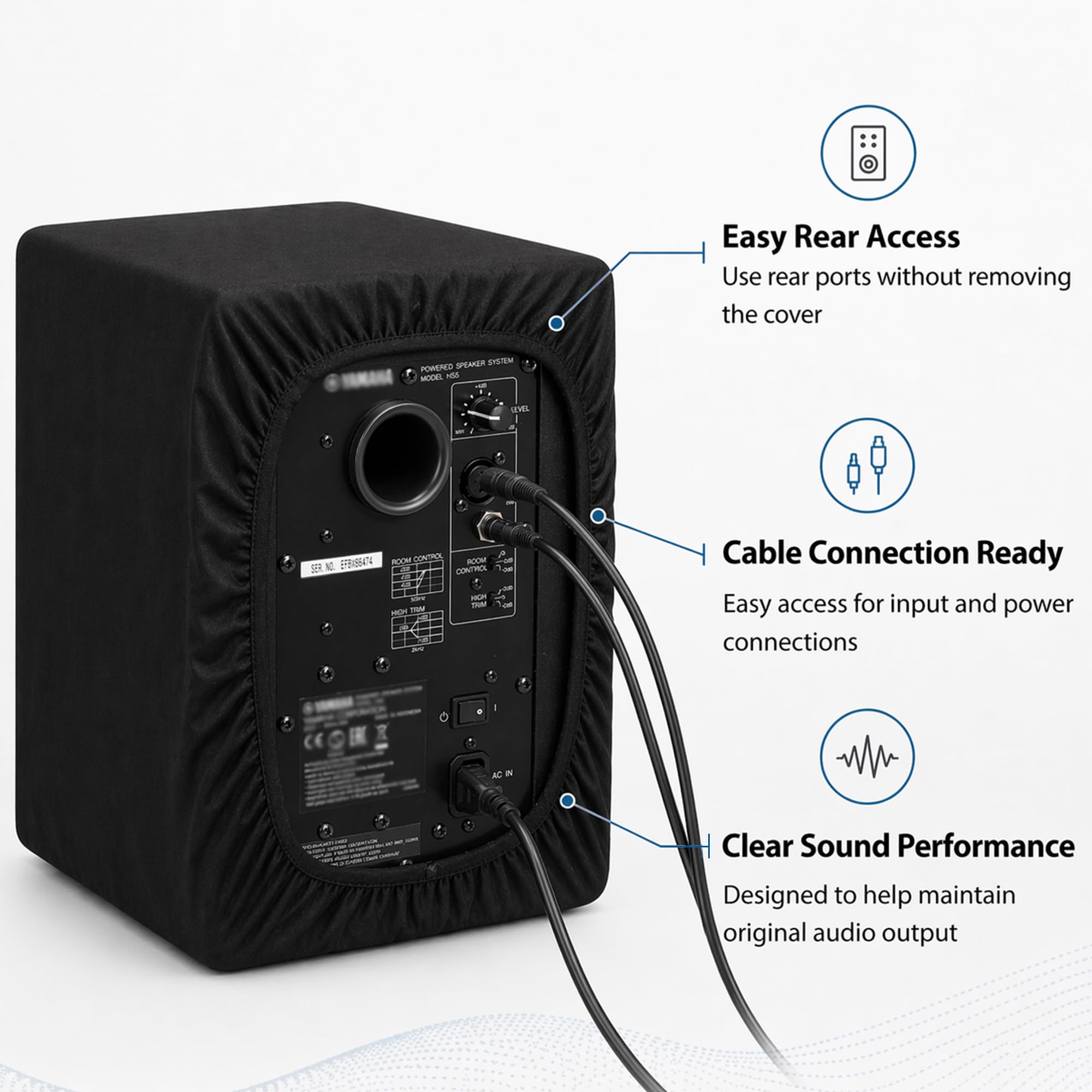 Amazon.com: Musiin Studio Monitor Dust Cover Protective Compatible