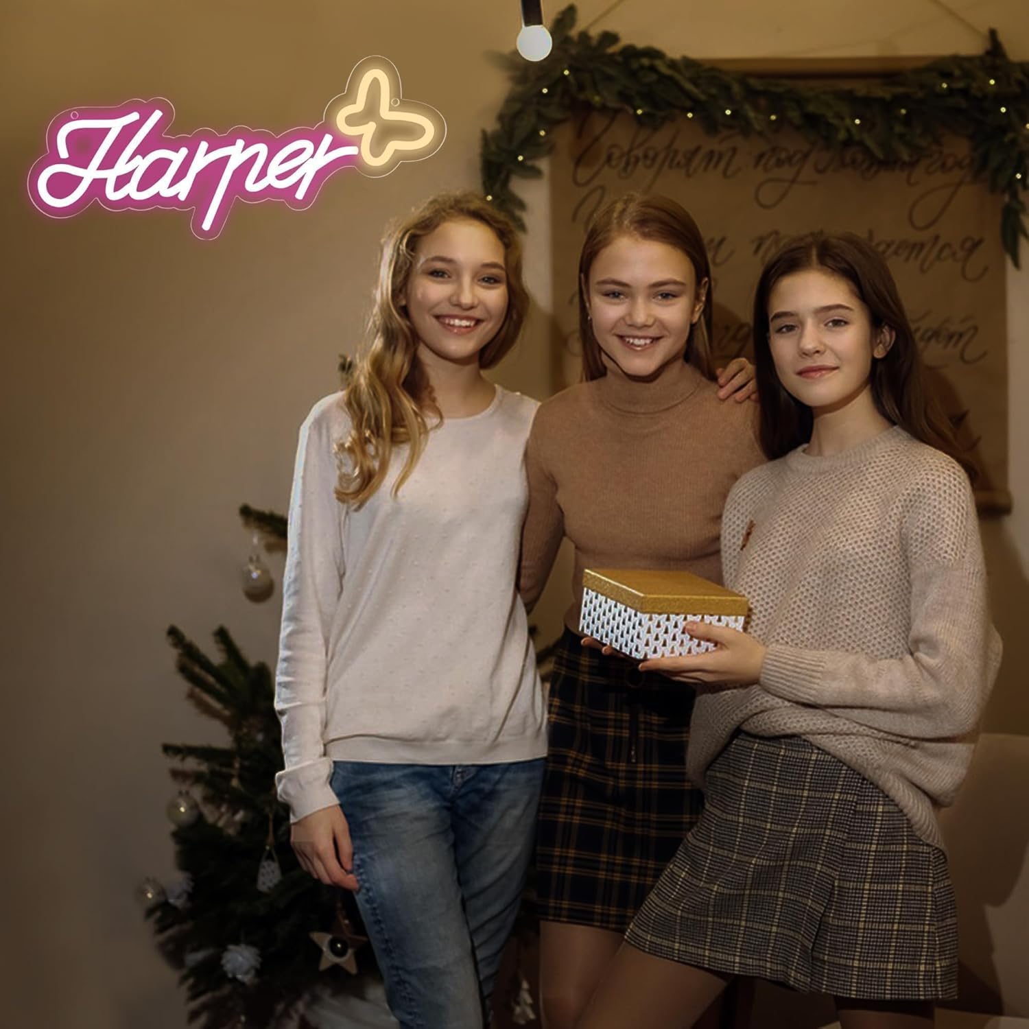 Large Harper Name Neon Sign,LED Name Neon Light for Kids Bedroom,Birthday Party Decoration,Neon Sign Customizable for Wall Decor,Perfect Surprise for Girls,Size 15 * 6.3 inches(JTD0176) - Image 6