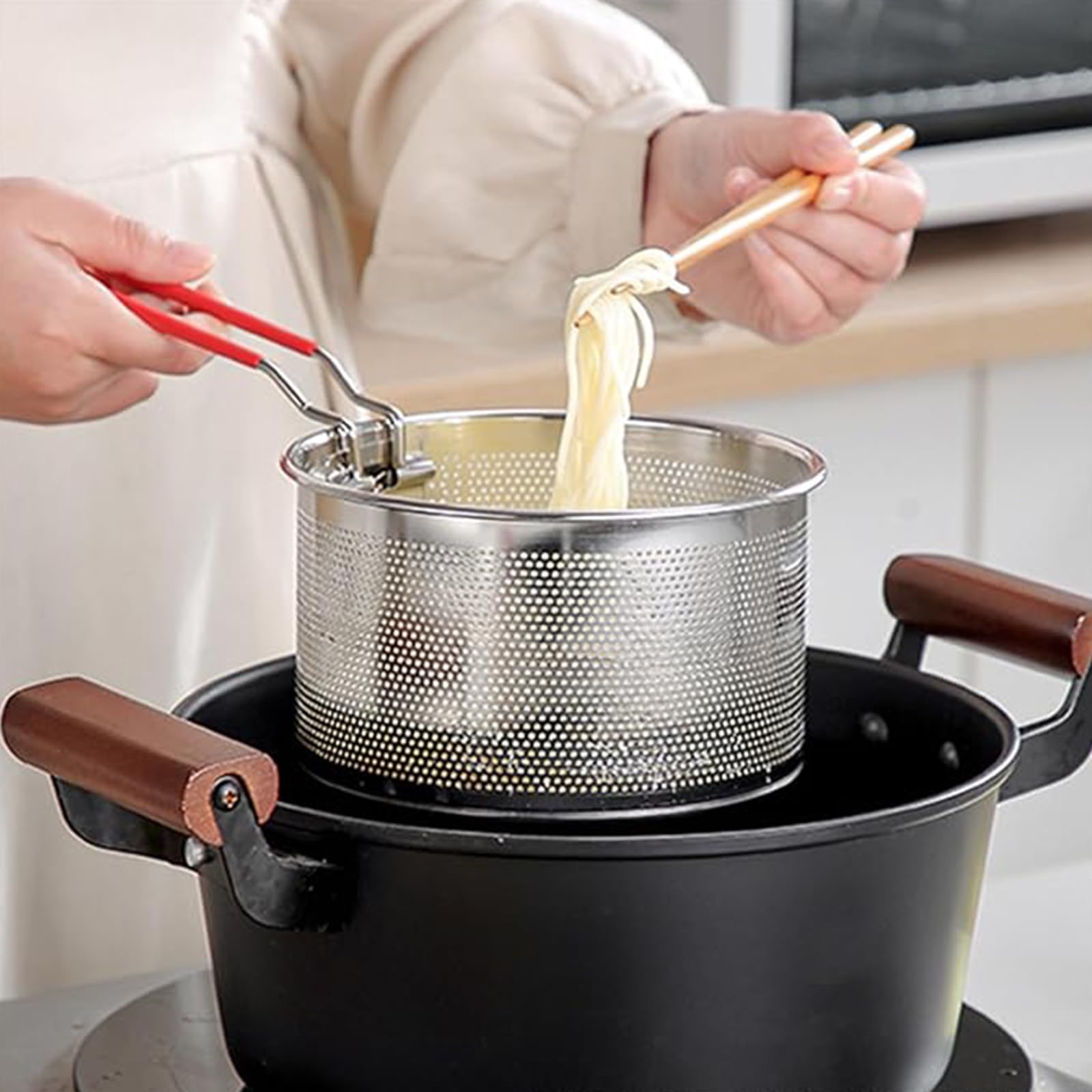 Amazon.co.jp: フライバスケット 揚げ物バスケット ステンレス製