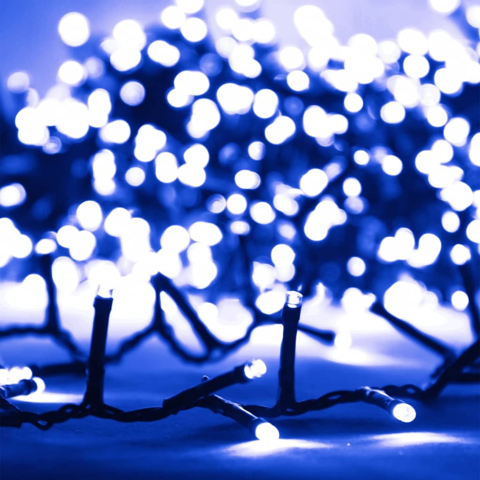Kompaktowa taśma świetlna z 2000 niebieskimi diodami LED PVC 45 m, zewnętrzne lampki choinkowe, oświetlenie wewnętrzne, dekoracyjne światła do pokoju, dekoracja bożonarodzeniowa do domu, wróżki
