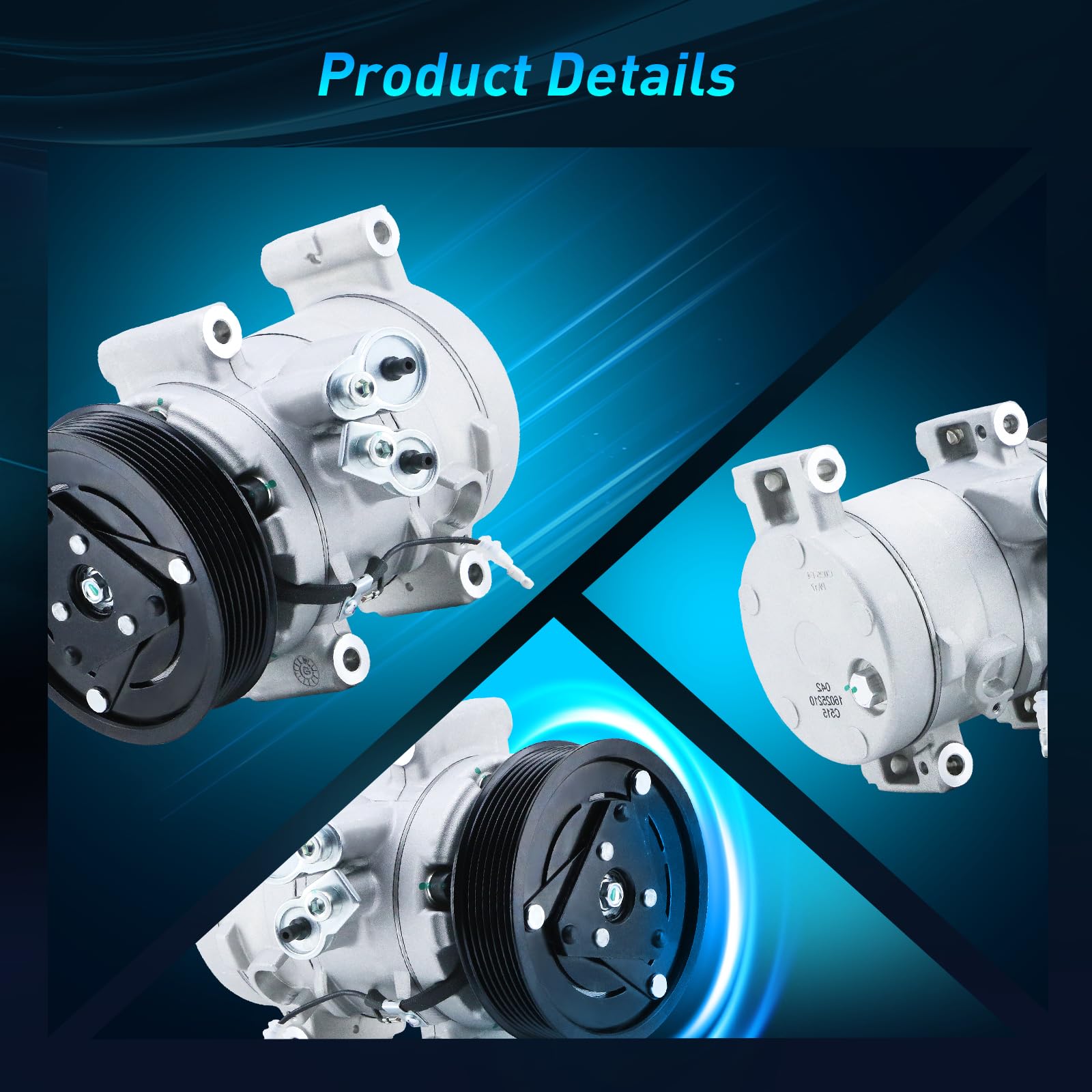 Snapklik.com : 2005-2015 Toyota Tacoma AC Compressor 2.7 L4, 4.0 V6 ...