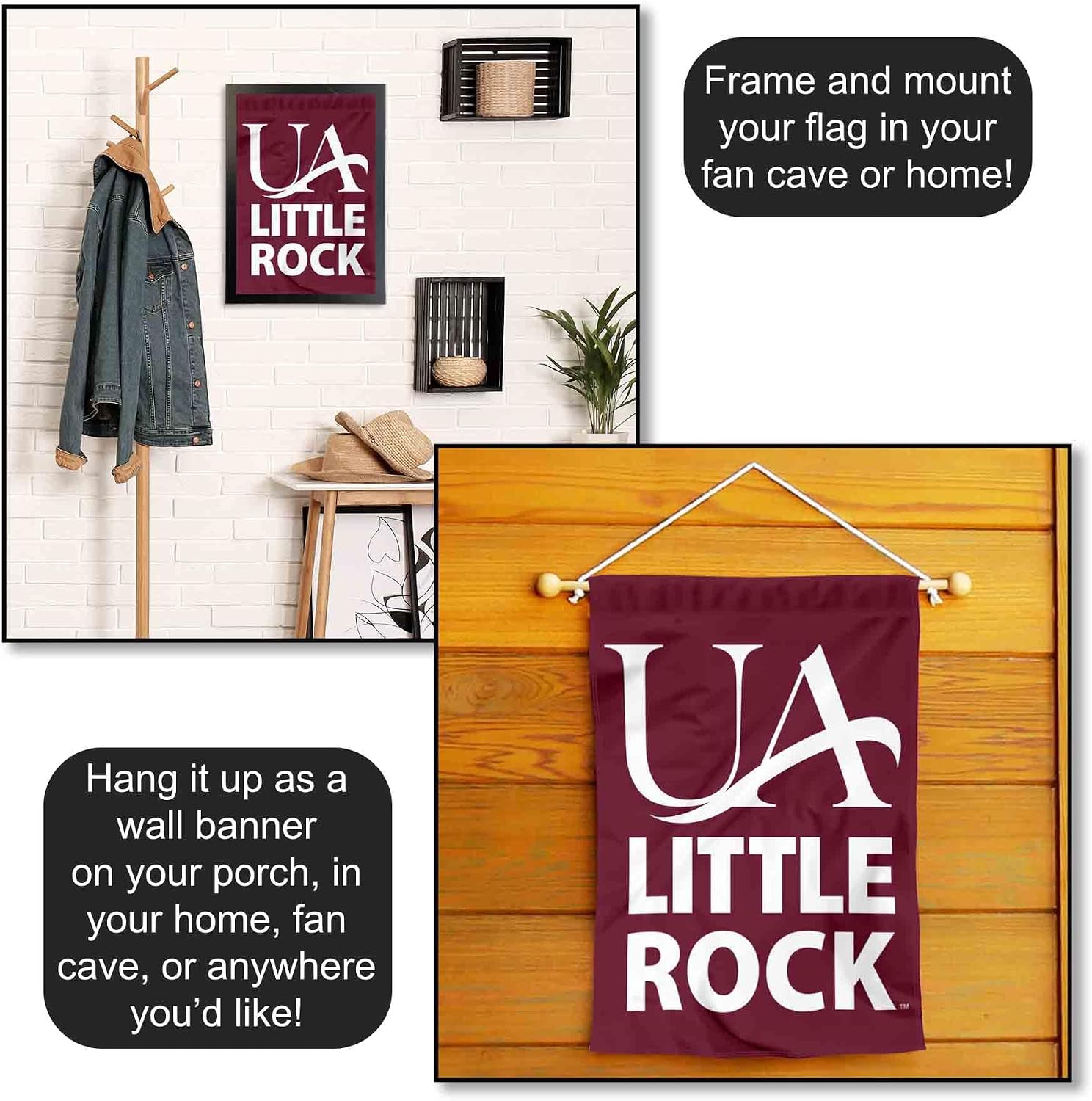 Arkansas Little Rock Trojans Garden Flag