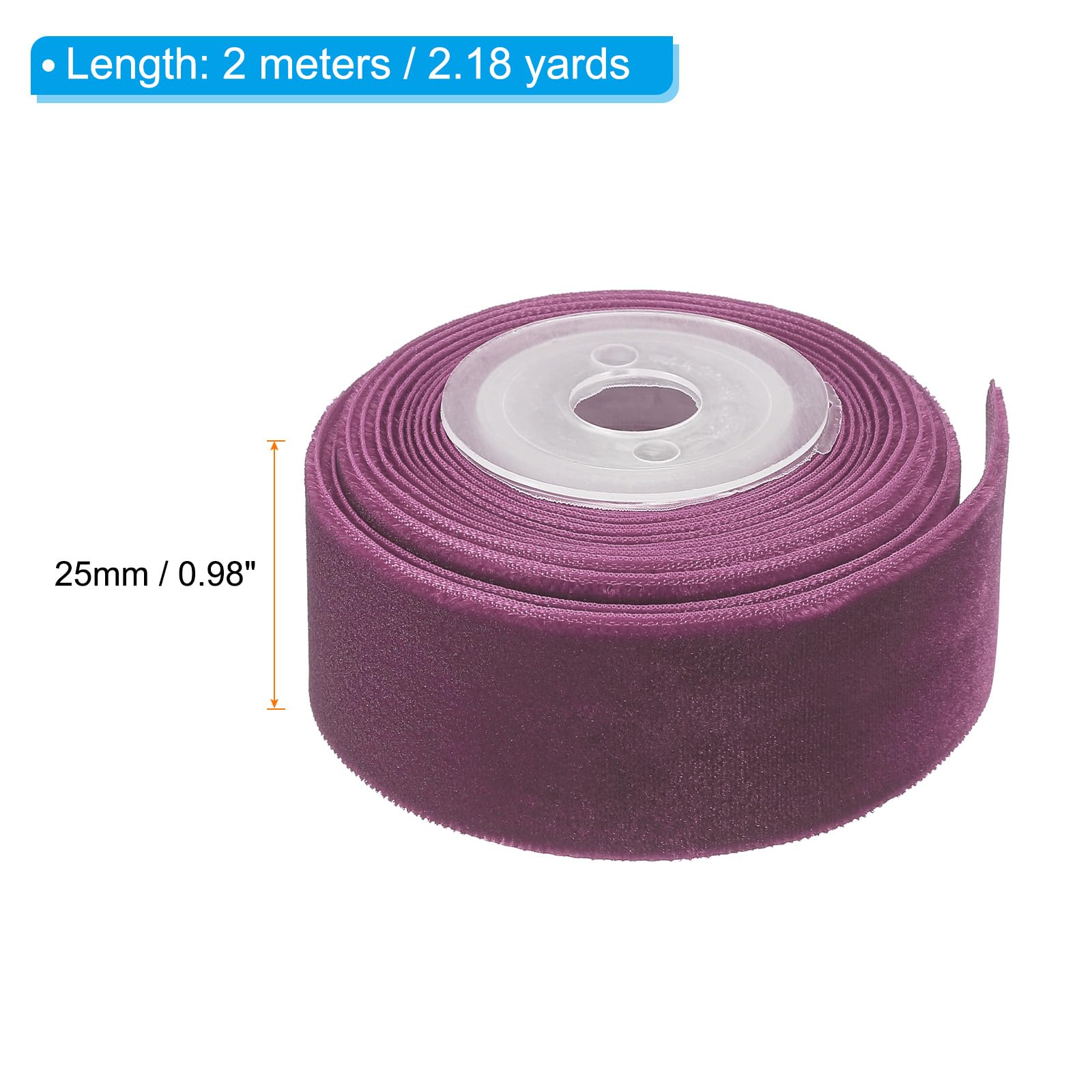 PATIKIL 0.98 Inch x 2.18 Yards Velvet Ribbons - Image 2