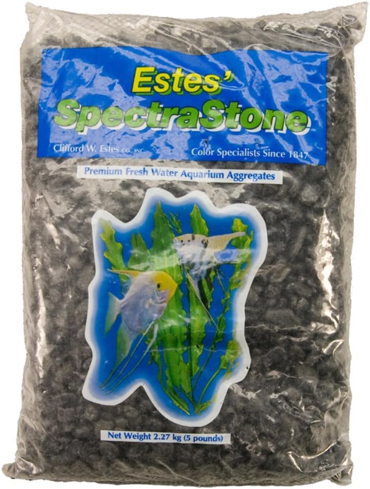 Spectrastone Frosty Black Aquarium Gravel for Freshwater
