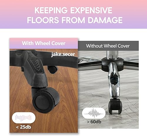 Miniatura 5 de jake.secer 8 paquetes de fundas para ruedas de maleta de equipaje, Negro -, Cubiertas de rueda de equipaje de silicona de doble rueda