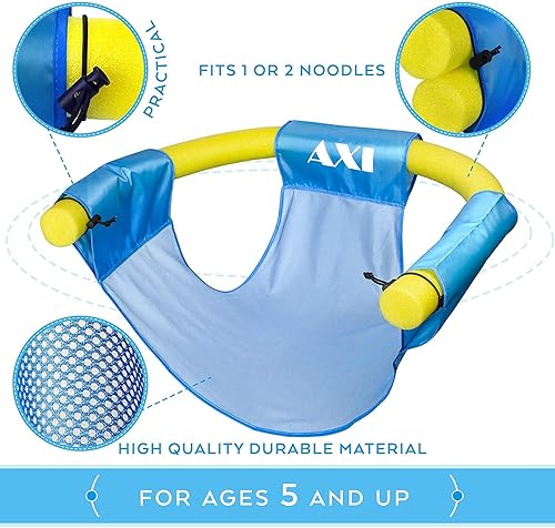 Miniatura 2 de Silla de fideos de piscina, flotador de piscina para adultos y niños, silla de piscina, asiento de fideos de piscina, grandes accesorios para