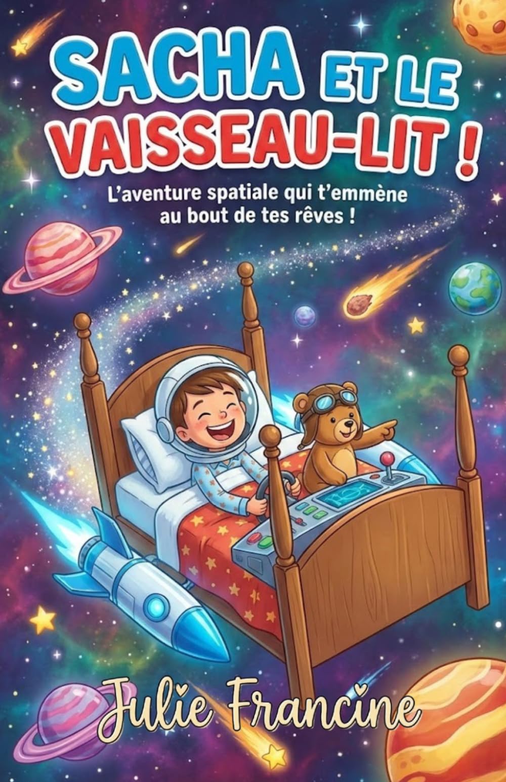 Sacha et le Vaisseau-Lit !: Livre pour enfants (6-9 ans) : L'aventure spatiale qui t'emmène au bout de tes rêves ! (Mes Premières Lectures Rigolotes (6-9 ans))