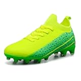 Kids Soccer Cleats for Boys and Girls Youth Mid-top Football Shoes Outdoor Athletic Turf Soccer Shoes