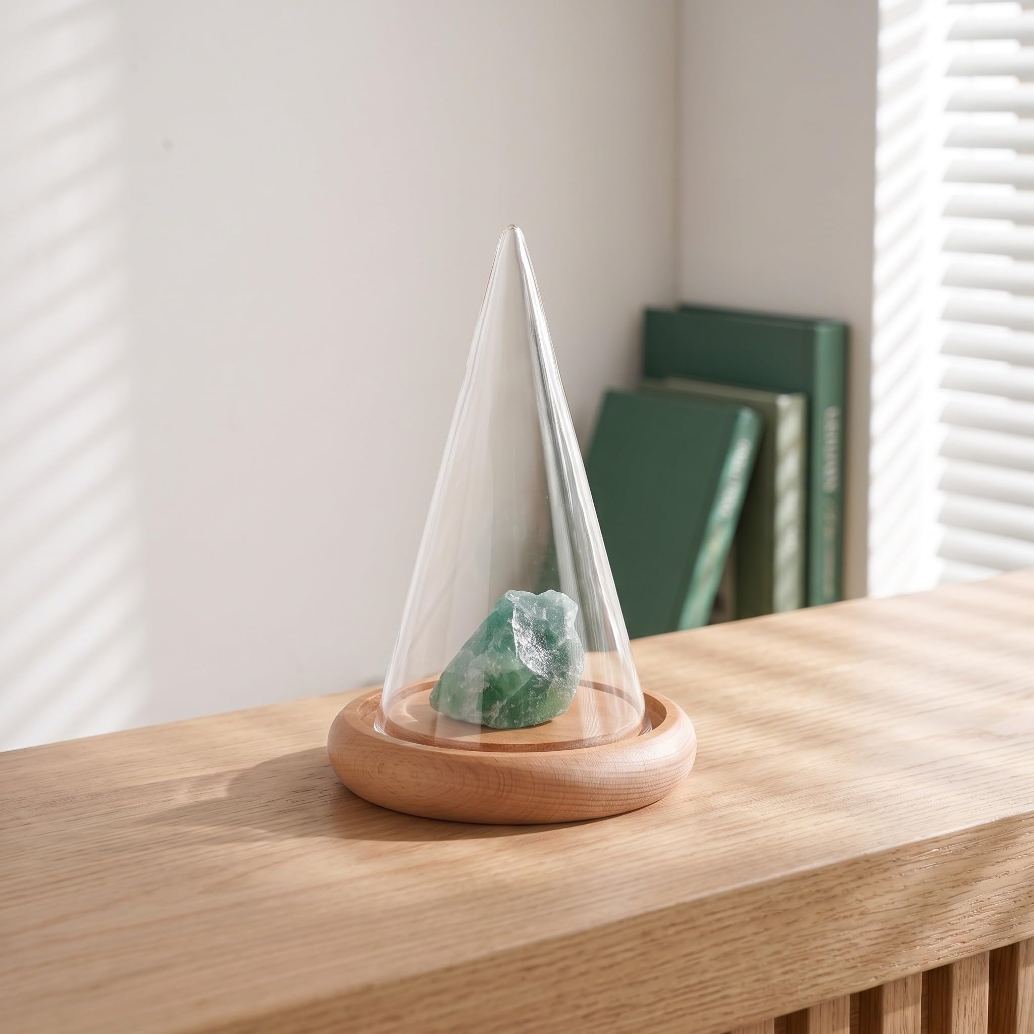 OUNONA 1 Set Kristall-Passivdiffusor mit Dufttestkuppel aus Glas