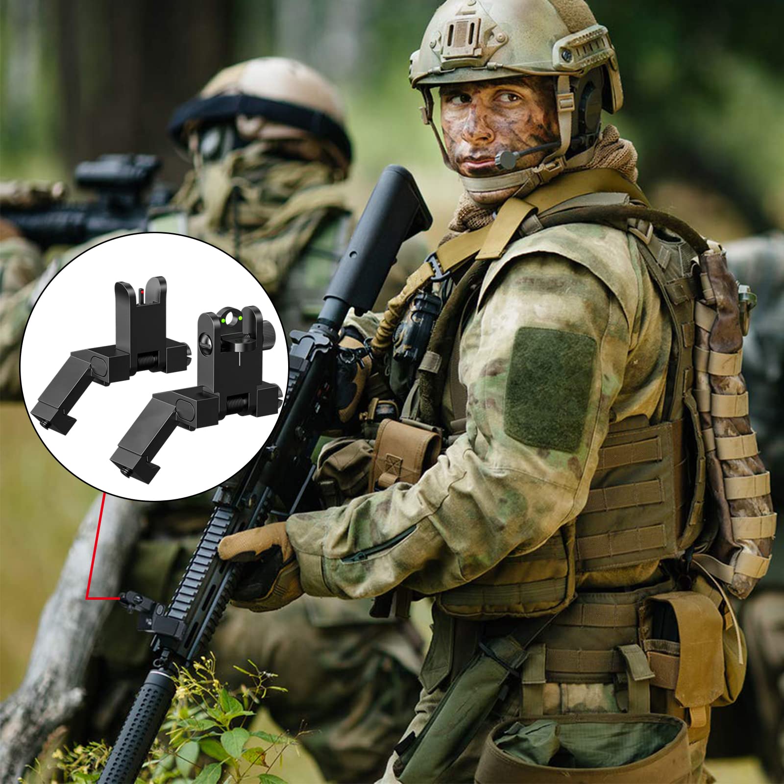 R2 Iron Sight 45 Degree Offset Hinged : Amazon.de: Sports & Outdoors