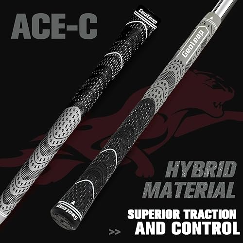 Miniatura 2 de Geoleap Juego de 13 agarres de golf con material compuesto de goma, agarre híbrido para palos de golf, rendimiento para todo tipo de clima.