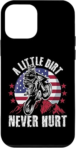 iPhone 12 mini Cool Dirt Bike USA Men Women Kids Motocross Dirt Bike Lover Case