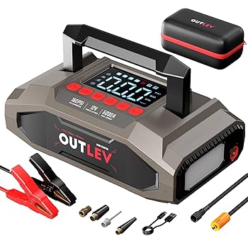 TREKURE 6000A Jump Starter With Air Compressor 160PSI, 45W Charging Car